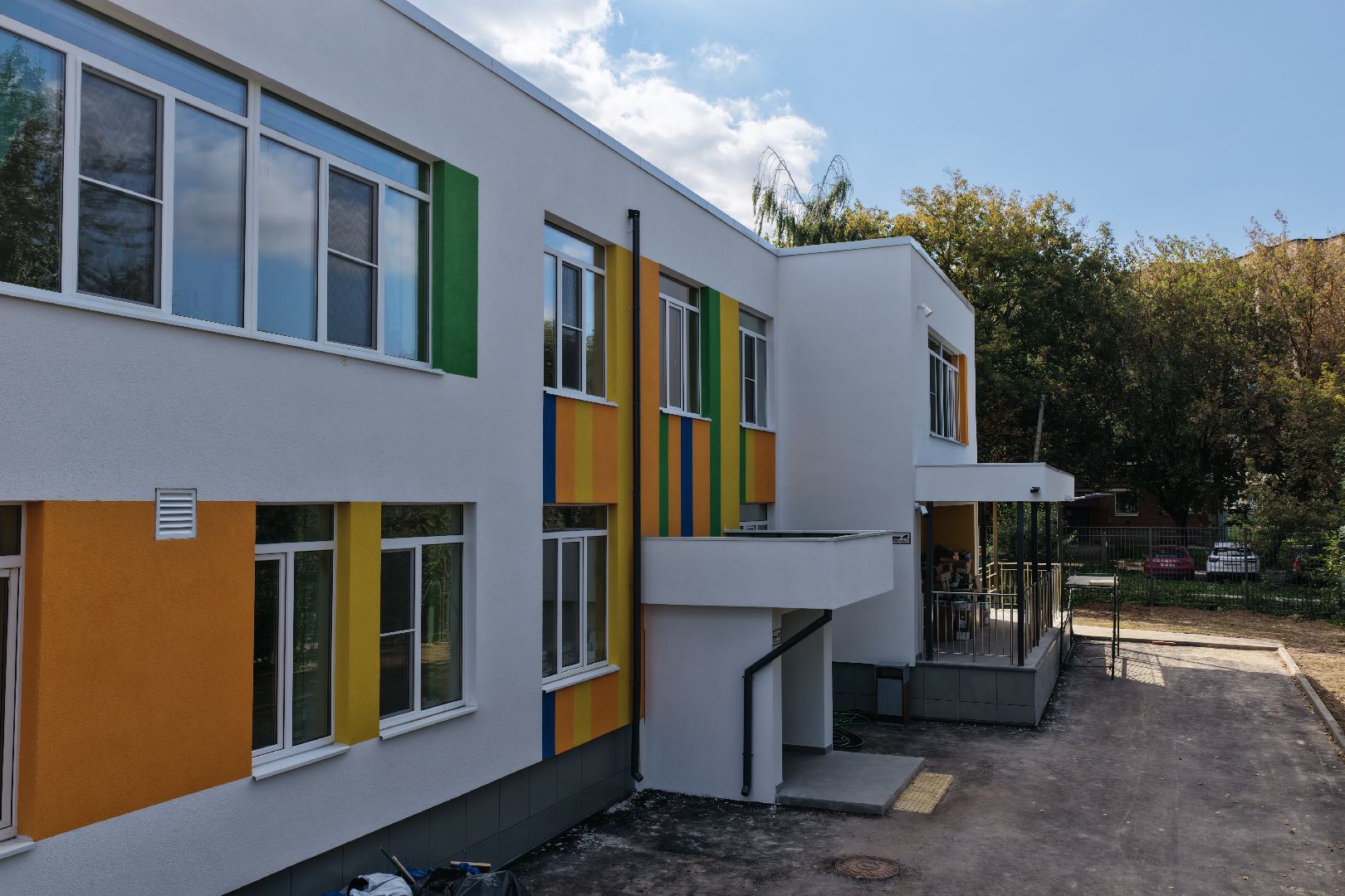 видео с коптера, детский сад в серпухове,