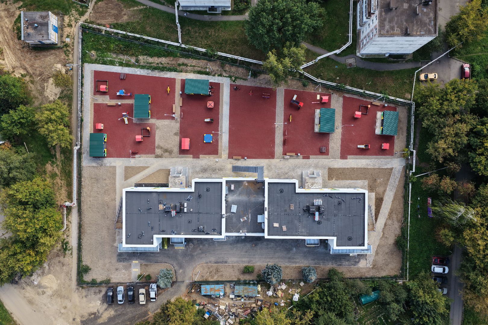 видео с коптера, детский сад в серпухове,