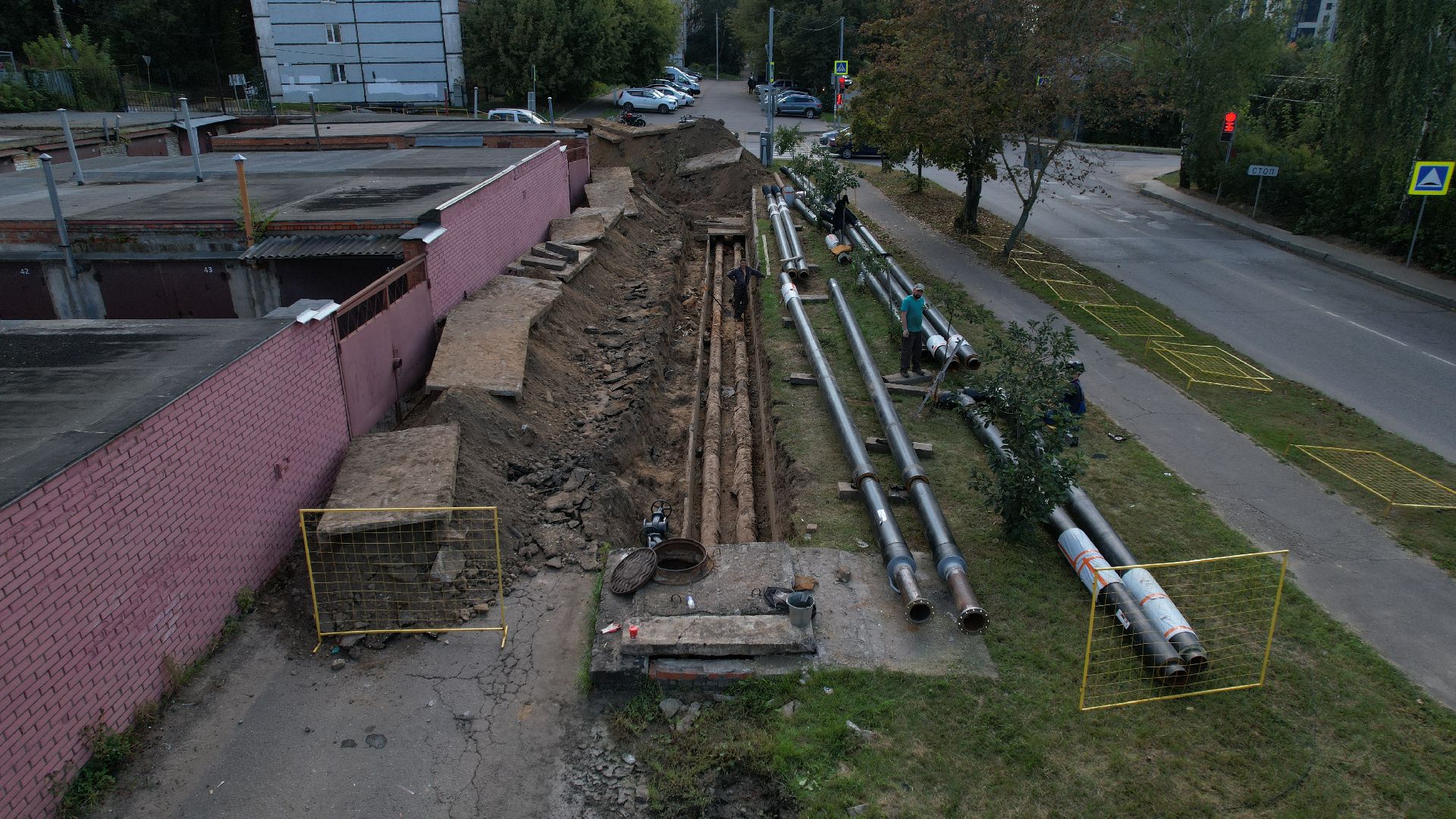 видео с коптера, жкх в лыткарине,