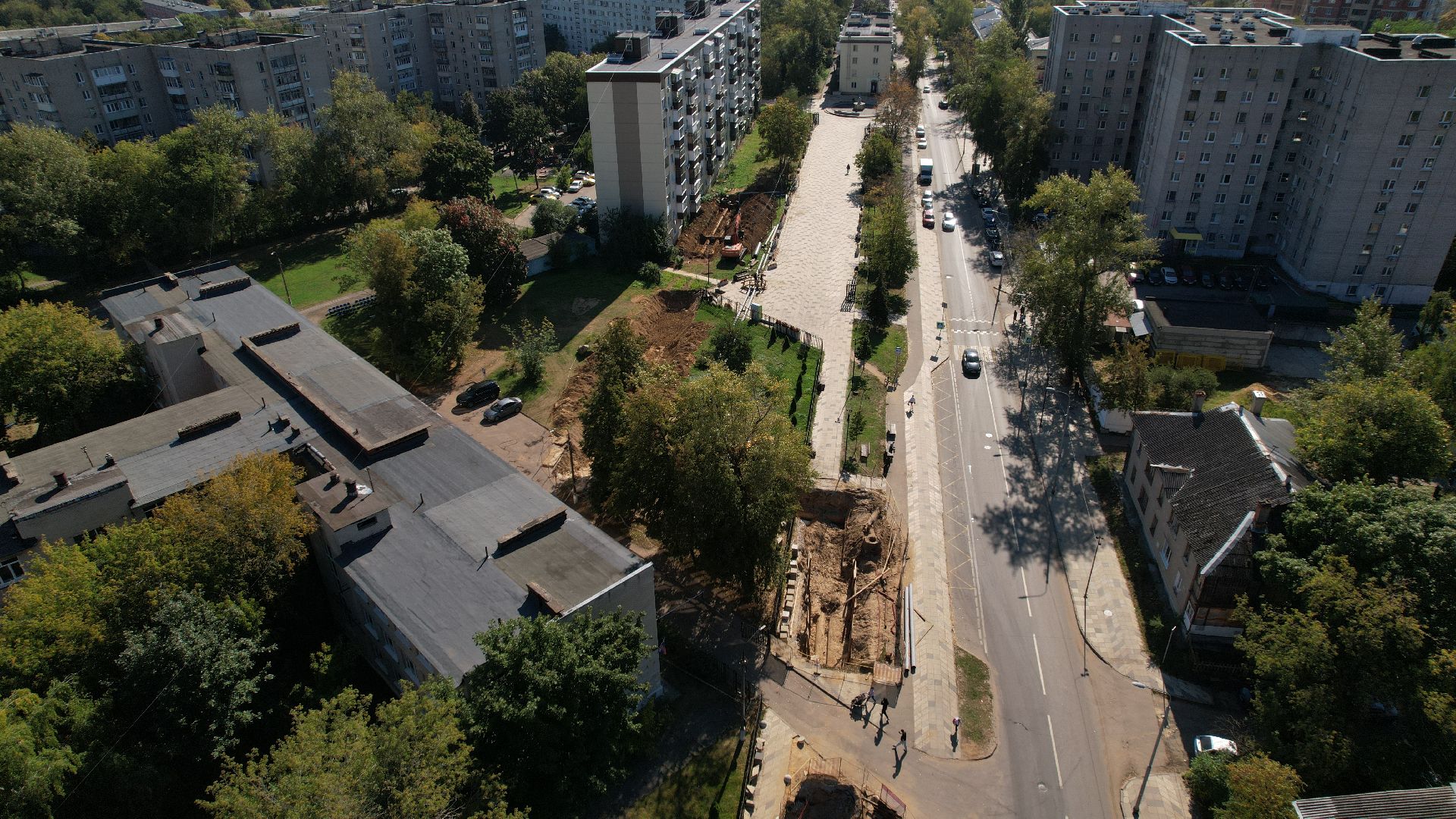 видео с коптера, жкх в лыткарине,