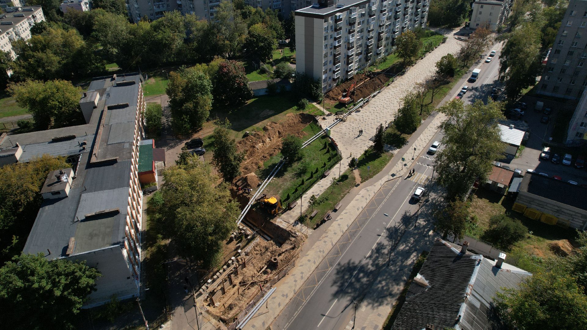 видео с коптера, жкх в лыткарине,