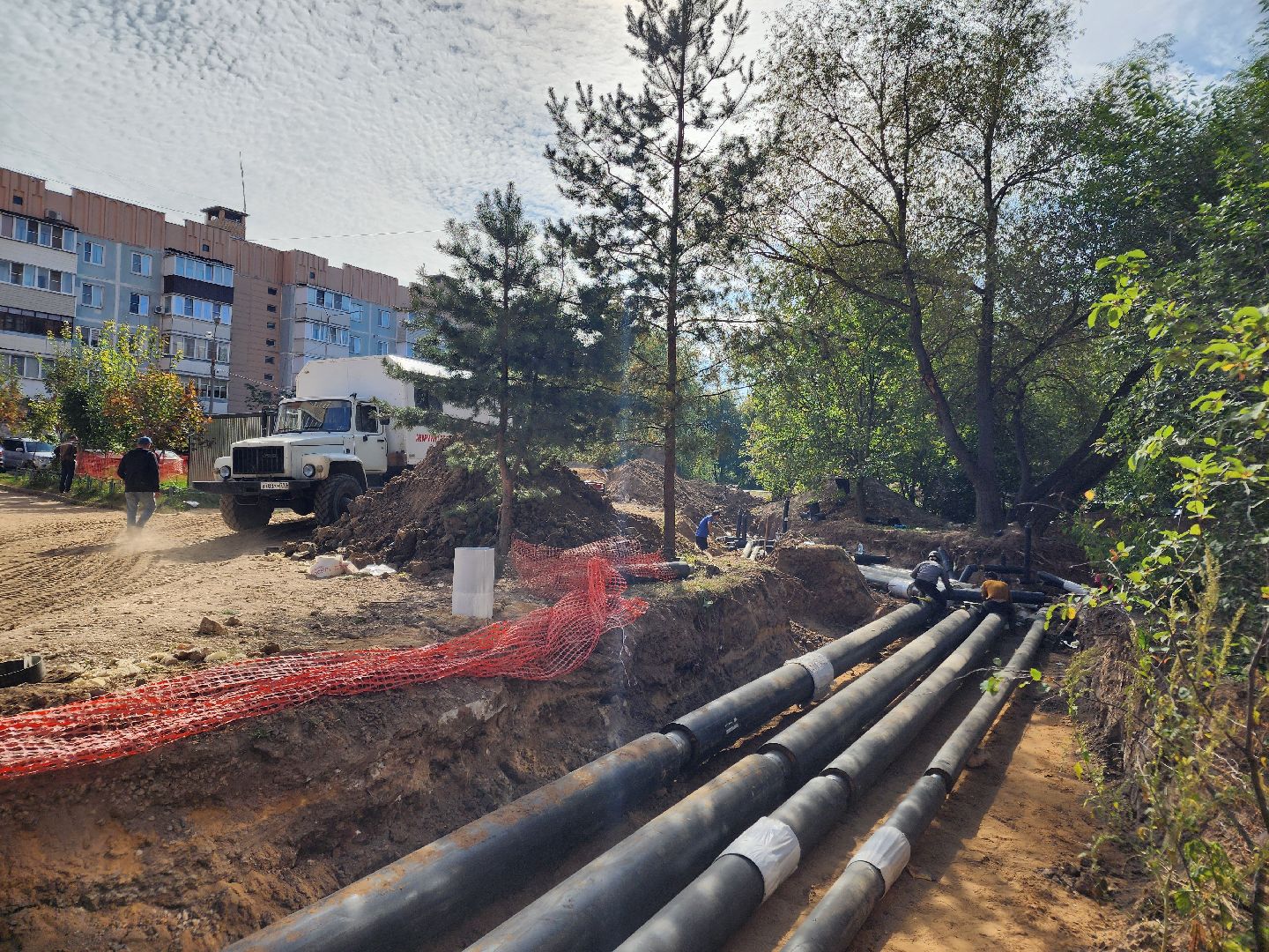 чехов, вишневый бульвар, улица чехова, капремонт теплотрассы, капитальный ремонт теплосетей, система отопления, модернизация, реконструкция, обновление, замена труб, подготовка к отопительному сезону, врезка в систему отопления, горячее водоснабжение, гвс,теплоснабжение, госпрограмма московской области, развитие инженерной инфраструктуры,