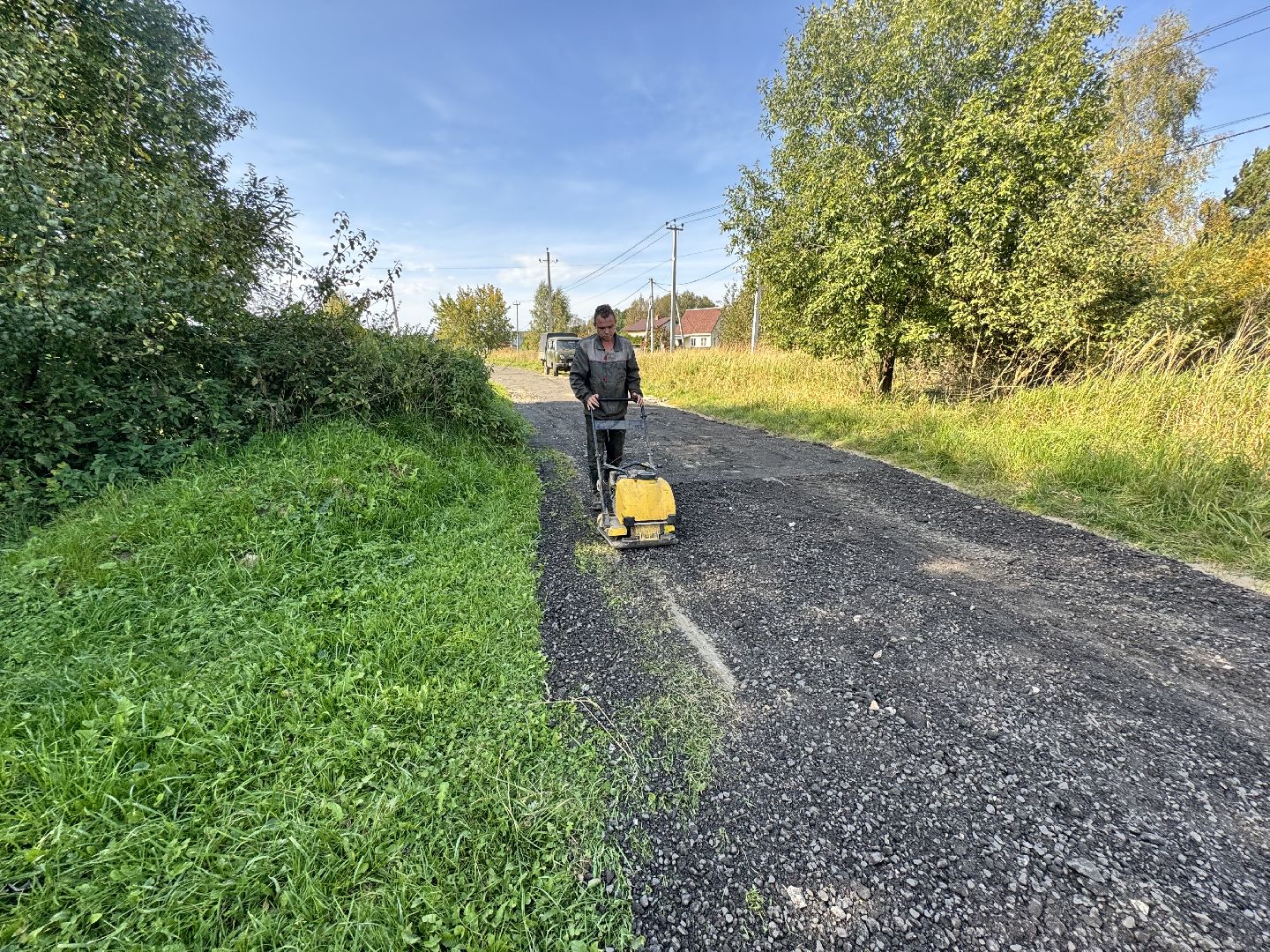 шаховская, ямочный ремон, ремонт дороги, асфальтная крошка,