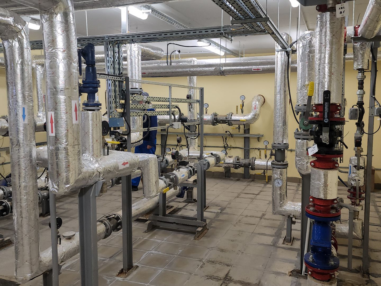 Подольск, школа на 1100 мест, отопление, пробные топки,