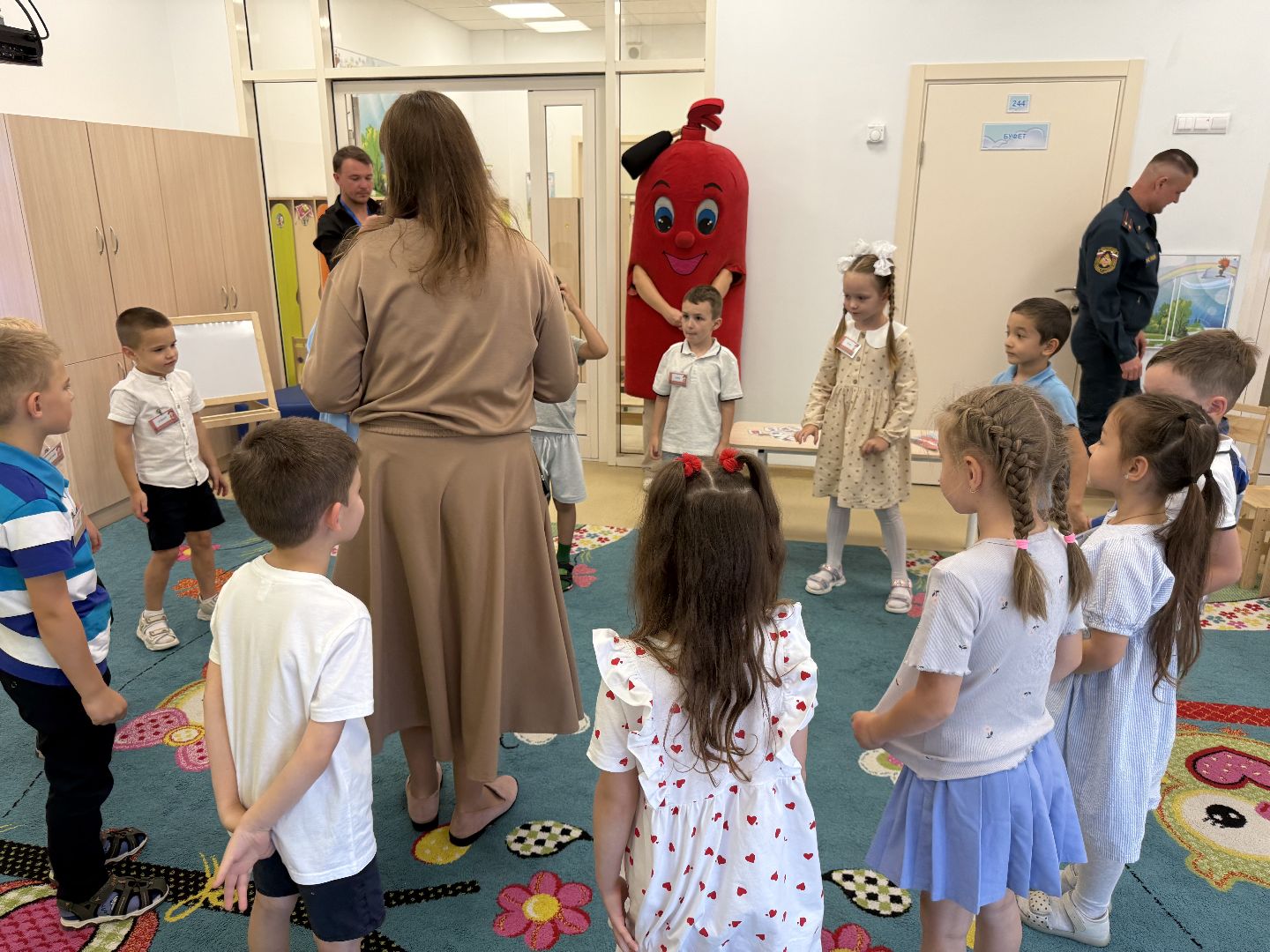 детский  сад, Занятие, Мчс , Пожарная машина, Знания,