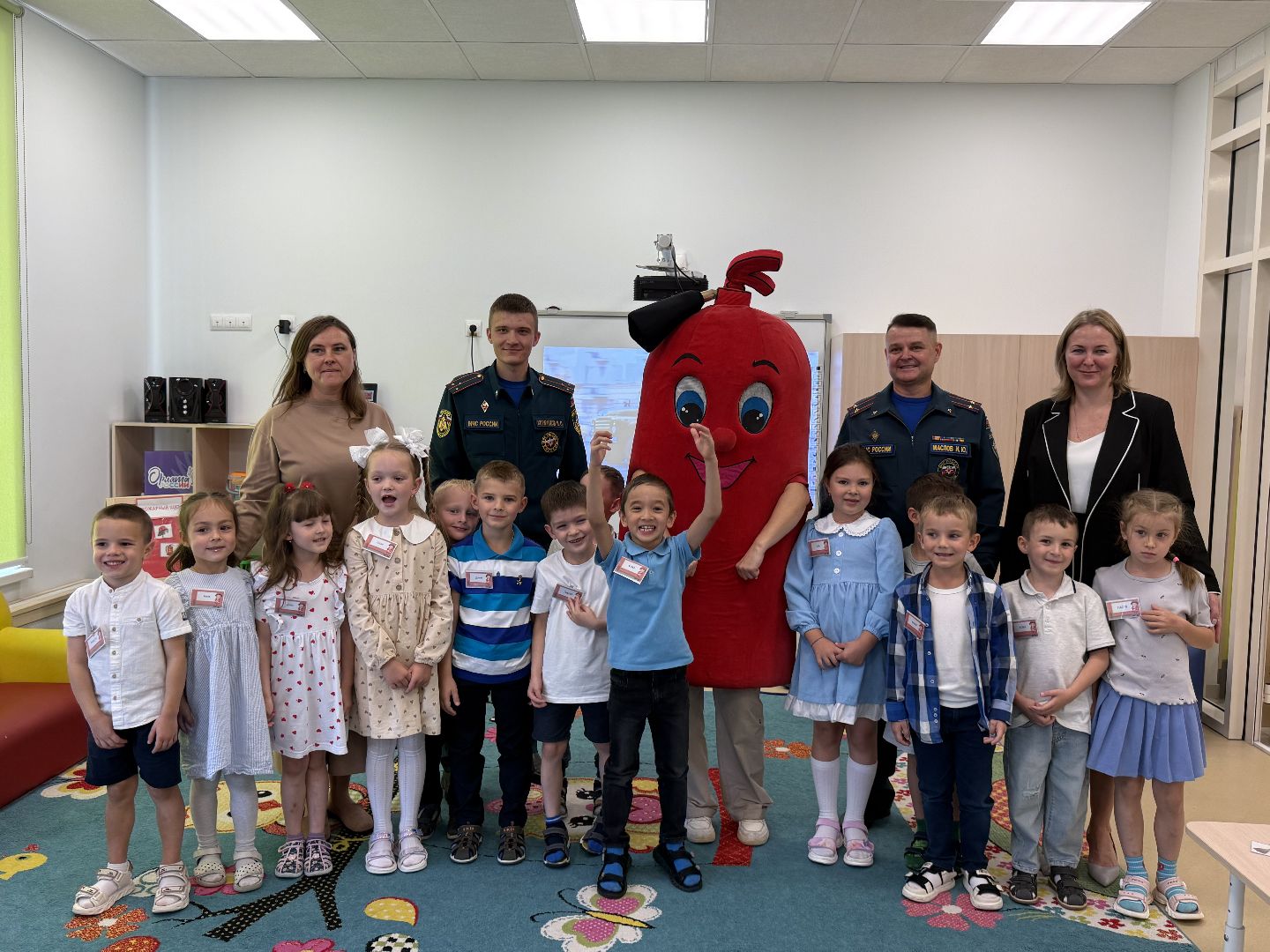 детский  сад, Занятие, Мчс , Пожарная машина, Знания,