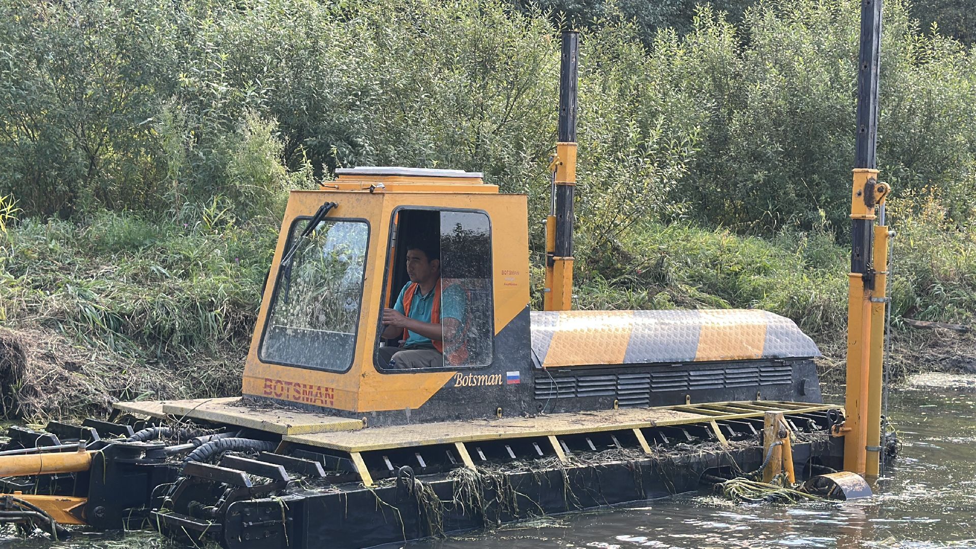 Расчистка реки, пушкинский городской округ, ивантеевка, Река Скалба, экология,