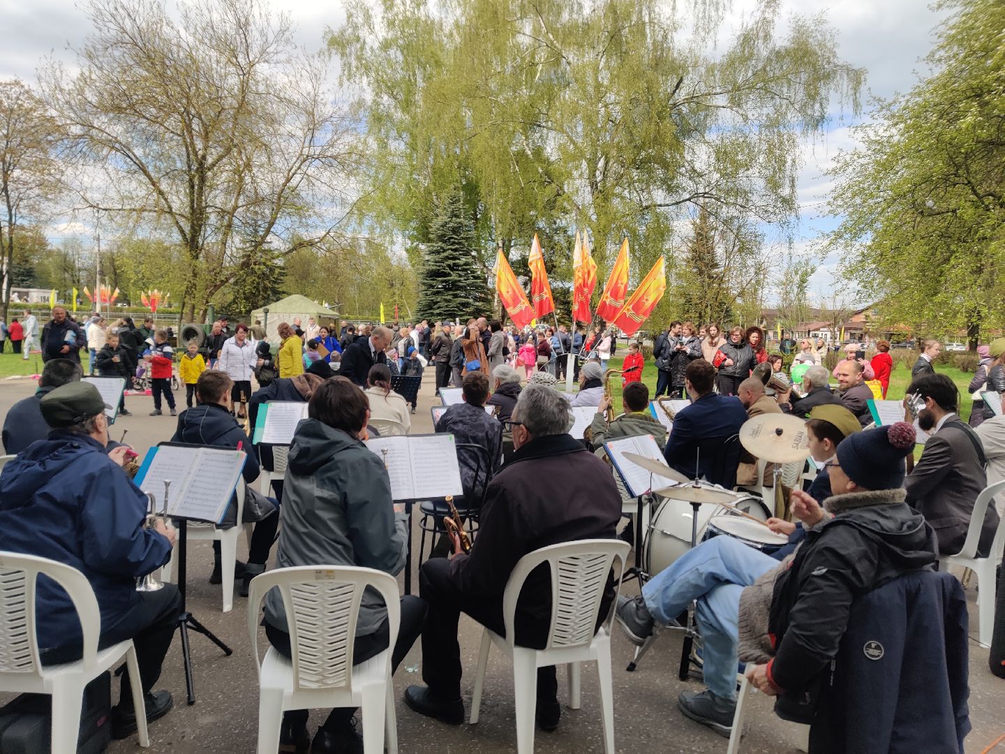 Красноармейск, Пушкинский, День Победы, полевая кухня, кинопаказы