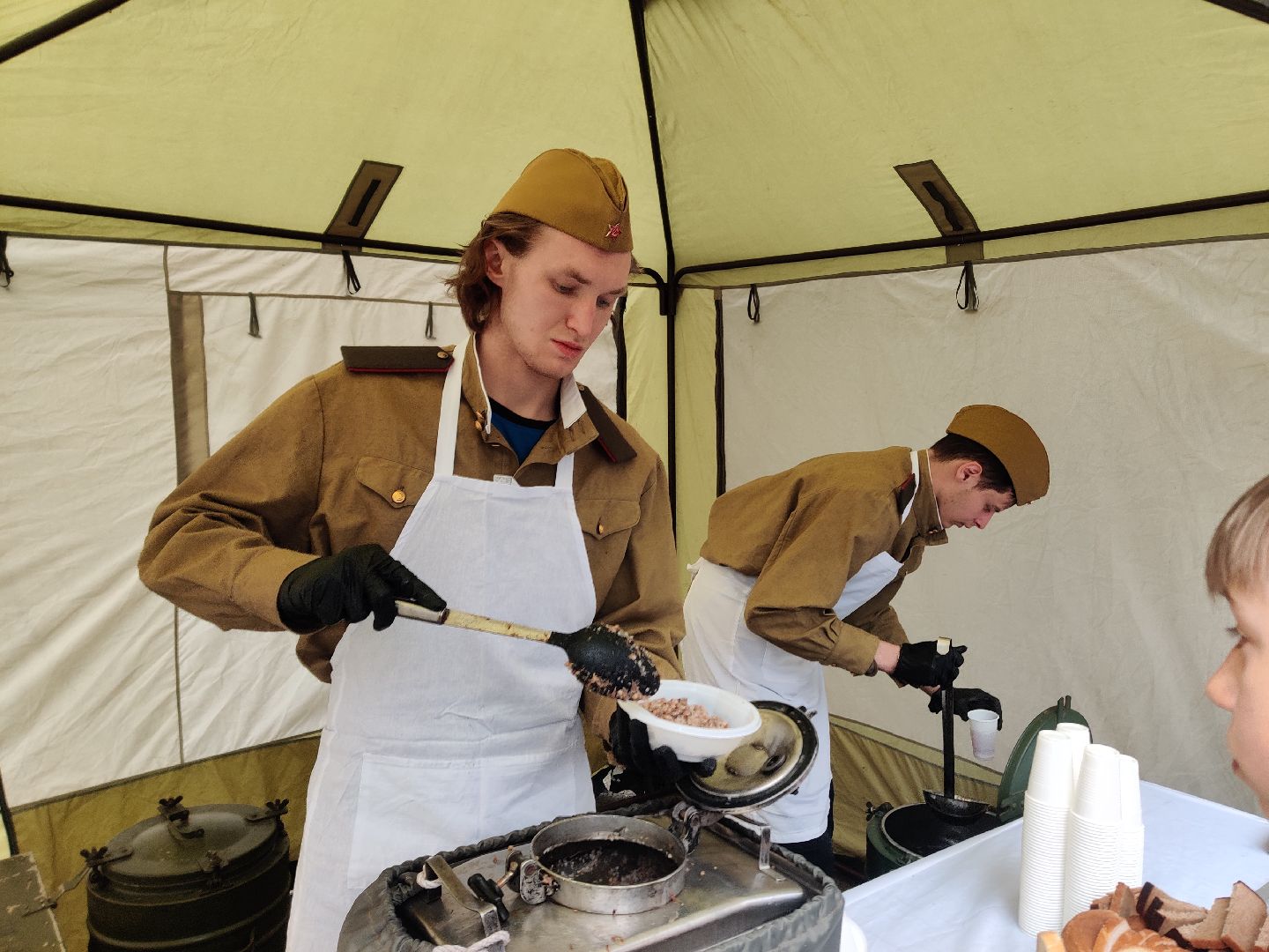 Красноармейск, Пушкинский, День Победы, полевая кухня, кинопаказы