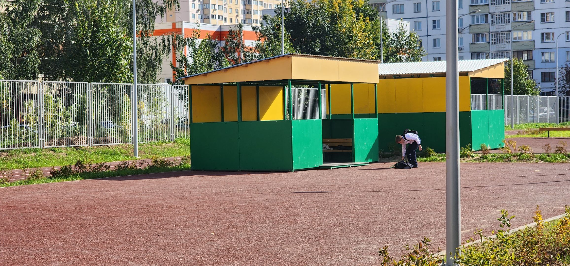 долгопрудный, 13 гимназия, пристройка, столовая, стадион,