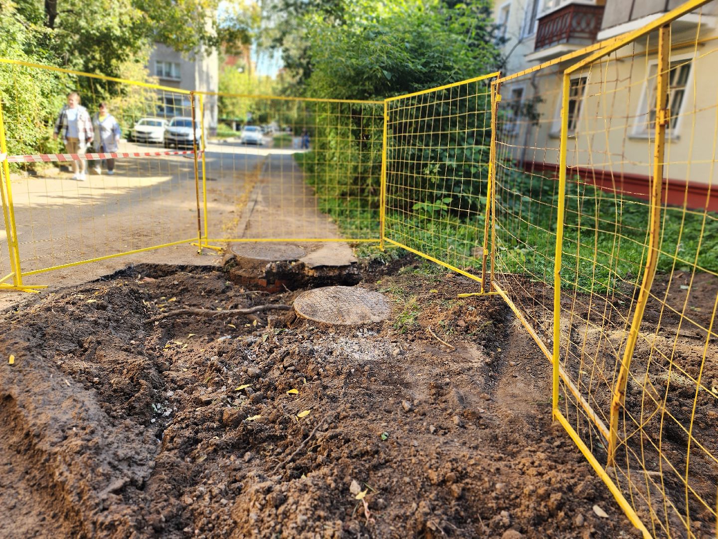 королёв, благоустройство , ремонт участка дороги на карла маркса,
