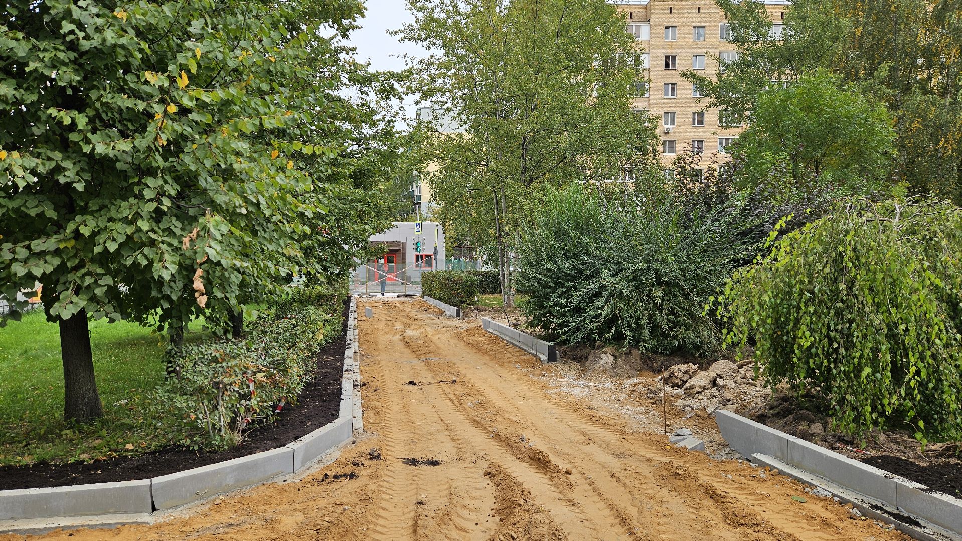 долгопрудный, сквер, сквер строителей, благоустройство,