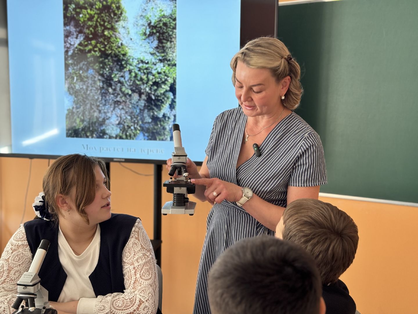 шаховская, точка роста, преподаватель биологии, биология, микроскоп,