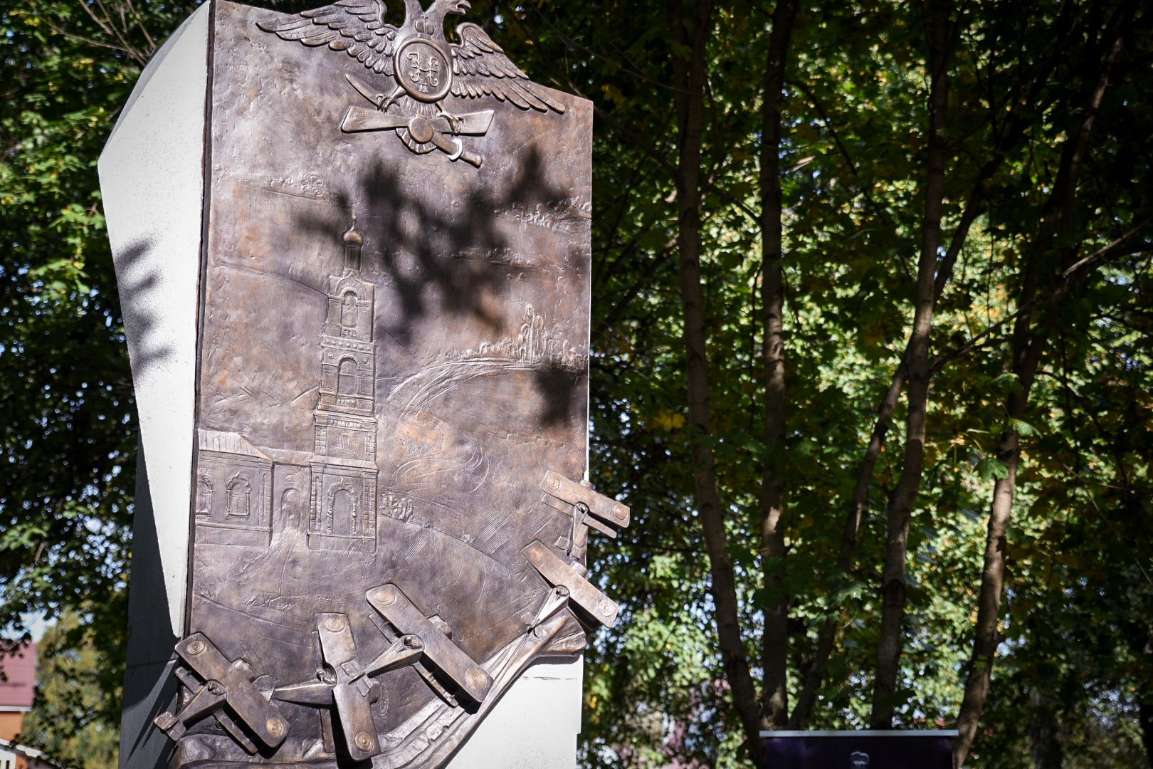 бронницы, открытие памятника летчикам 5-ой авиароты, новый памятник в бронницах,наследие империи ,