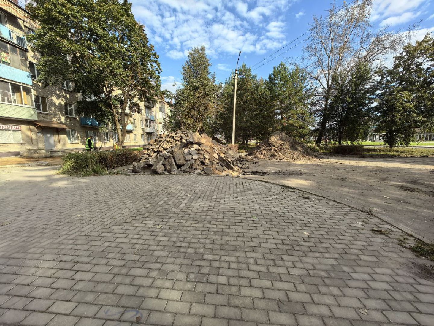 сергиево-посадский городской округ, хотьково, благоустройство, благоустройство площади, сквер , памятник дзержинскому,тц любимый,