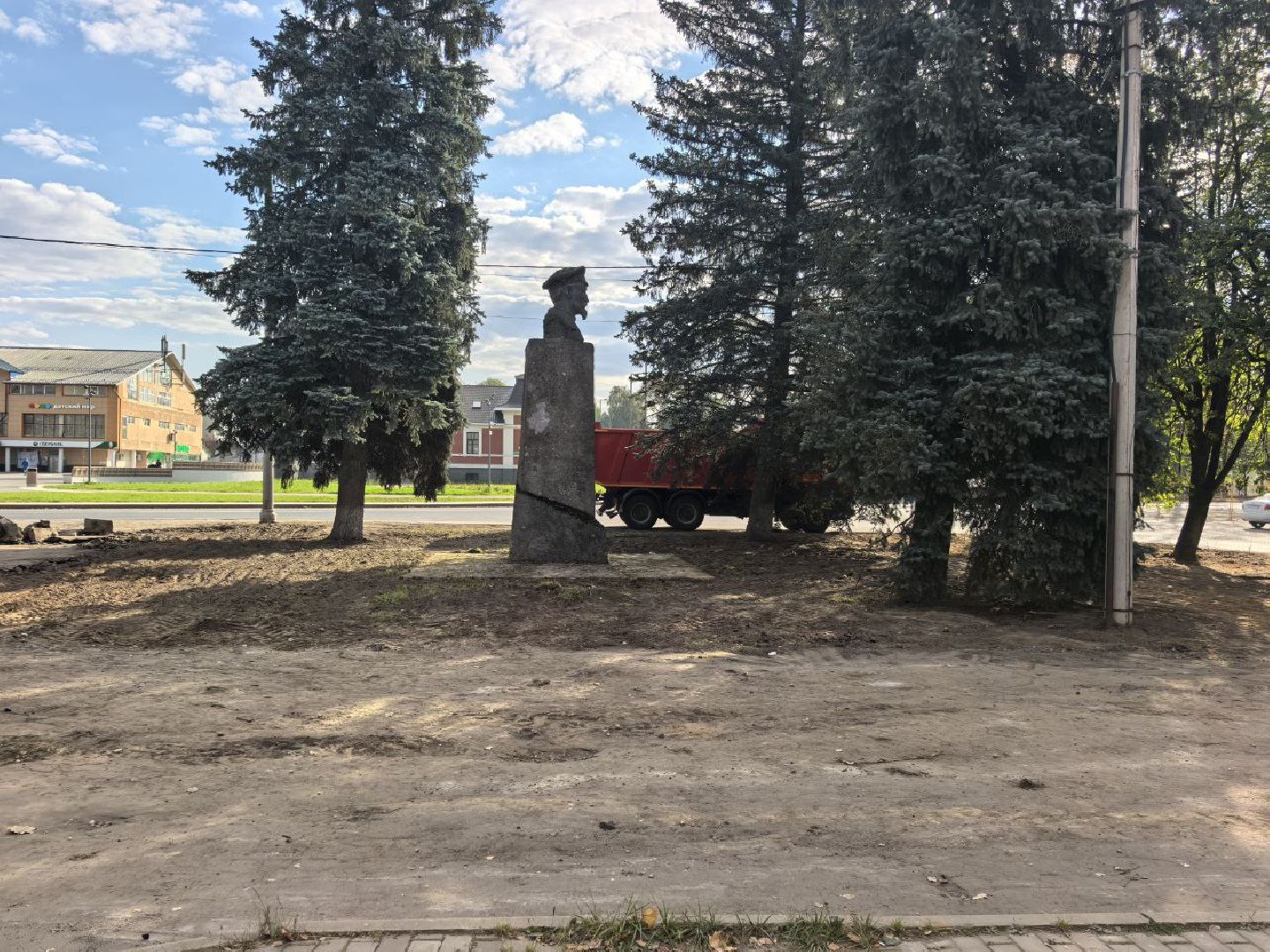 сергиево-посадский городской округ, хотьково, благоустройство, благоустройство площади, сквер , памятник дзержинскому,тц любимый,