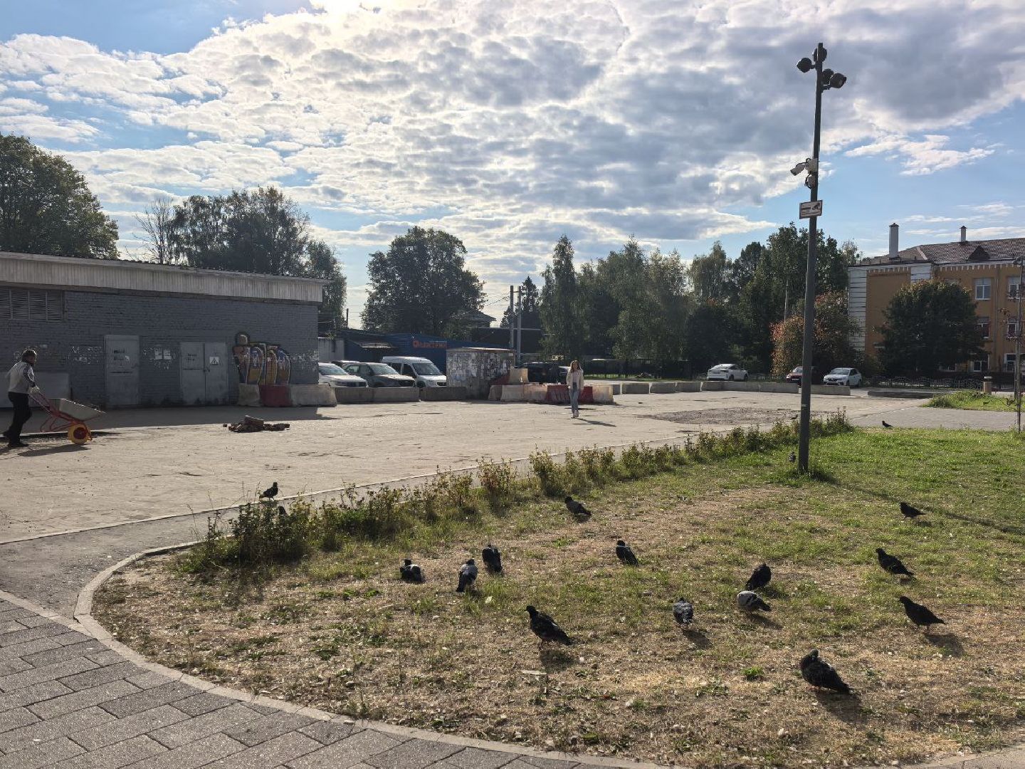 сергиево-посадский городской округ, хотьково, благоустройство, благоустройство площади, сквер , памятник дзержинскому,тц любимый,