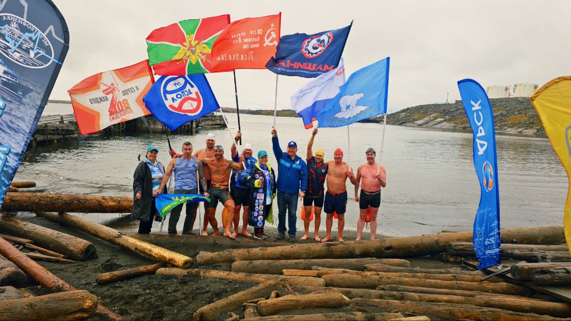 фрязино, заплыв, арктика, зимнее плавание, паралимпийцы,