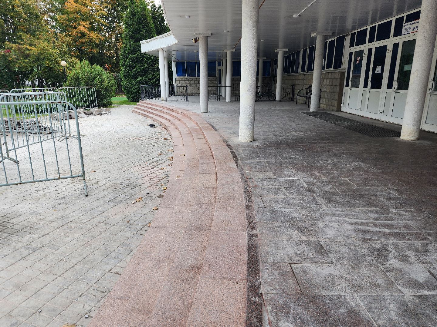 фрязино, спортивная школа, ремонт входной группы, олимп,