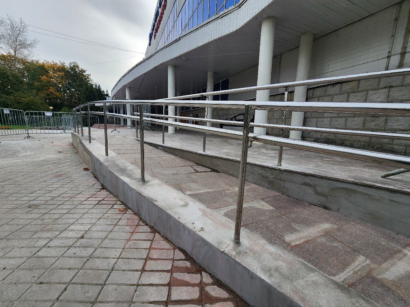 фрязино, спортивная школа, ремонт входной группы, олимп,