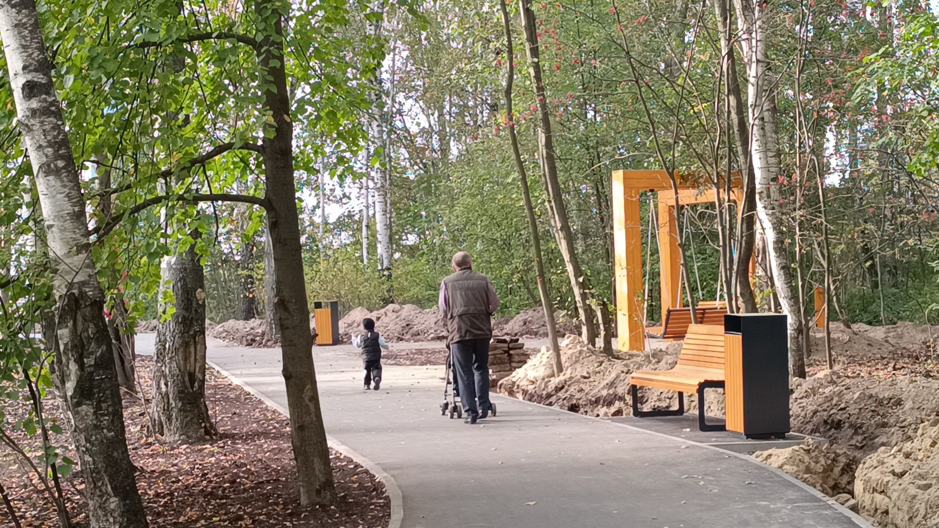 сквер, благоустройство, лобня,