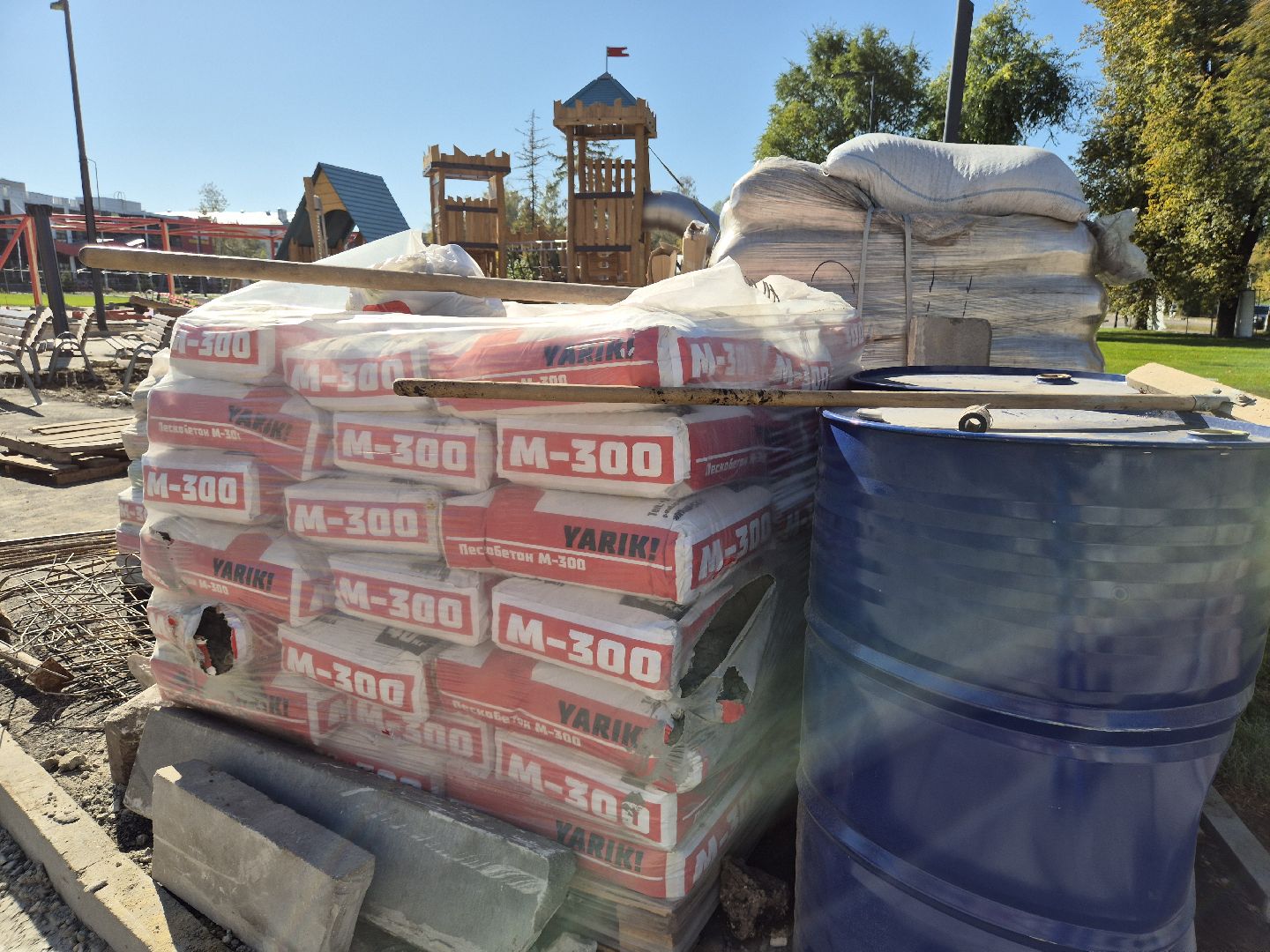 благоустройство сквера, дрезна,