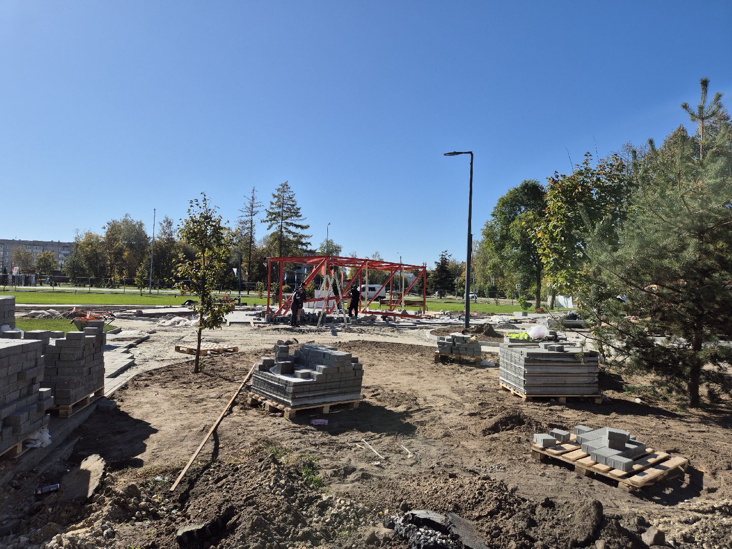 благоустройство сквера, дрезна,