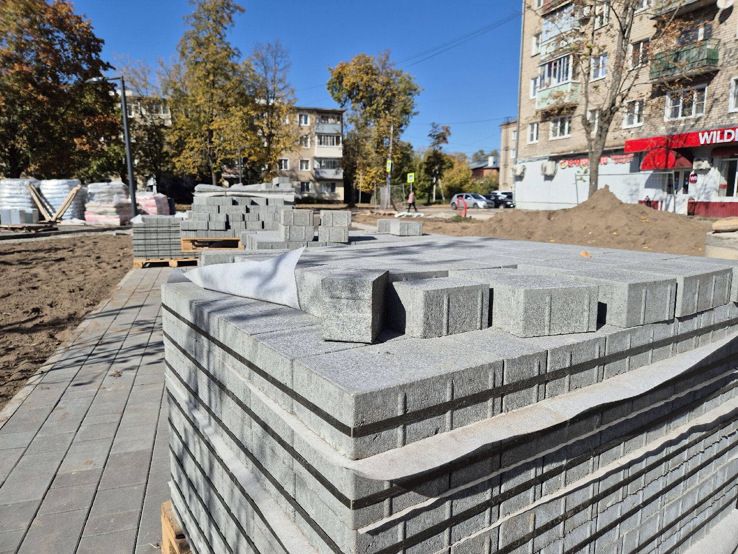 благоустройство сквера, дрезна,