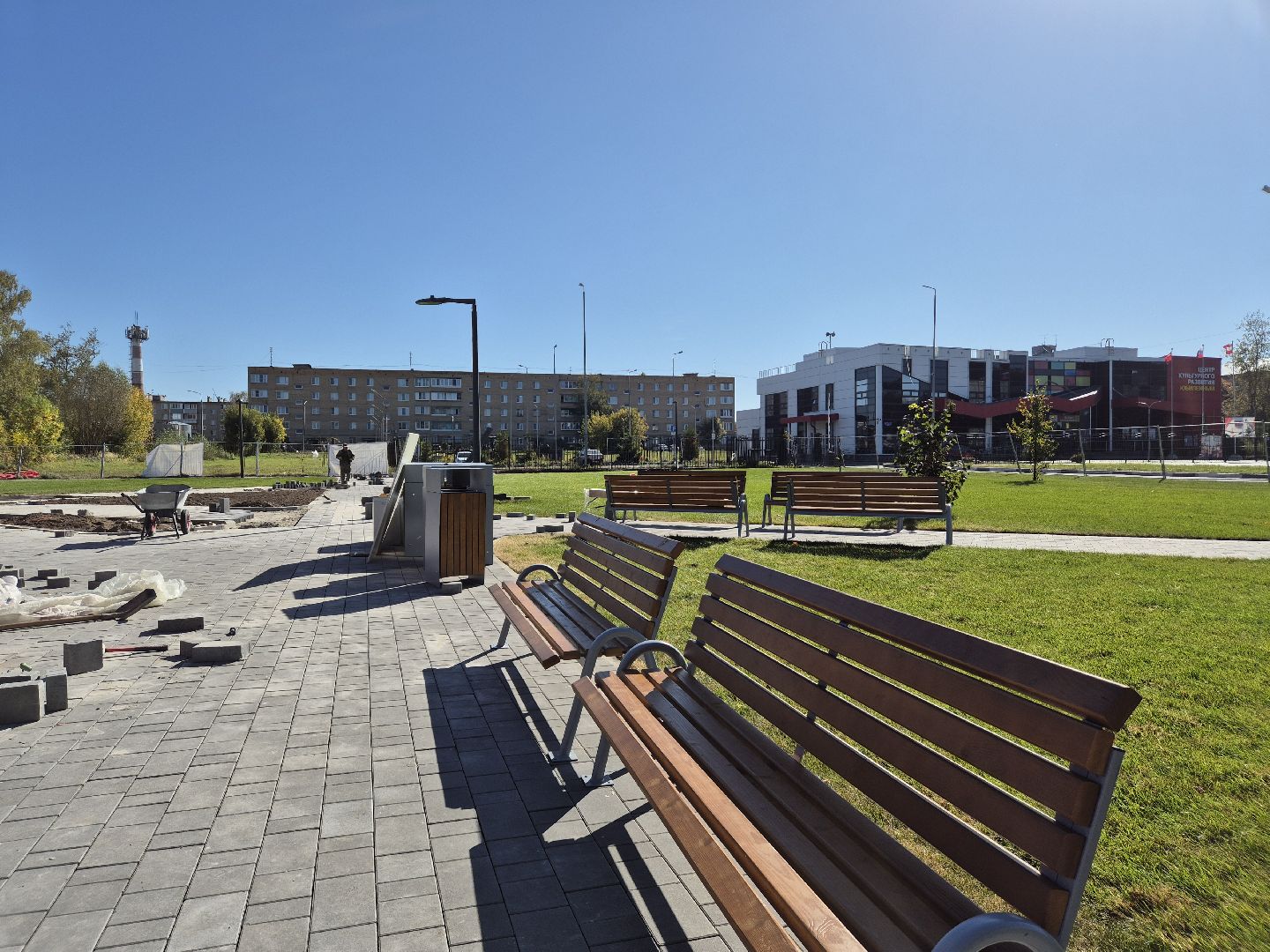 благоустройство сквера, дрезна,