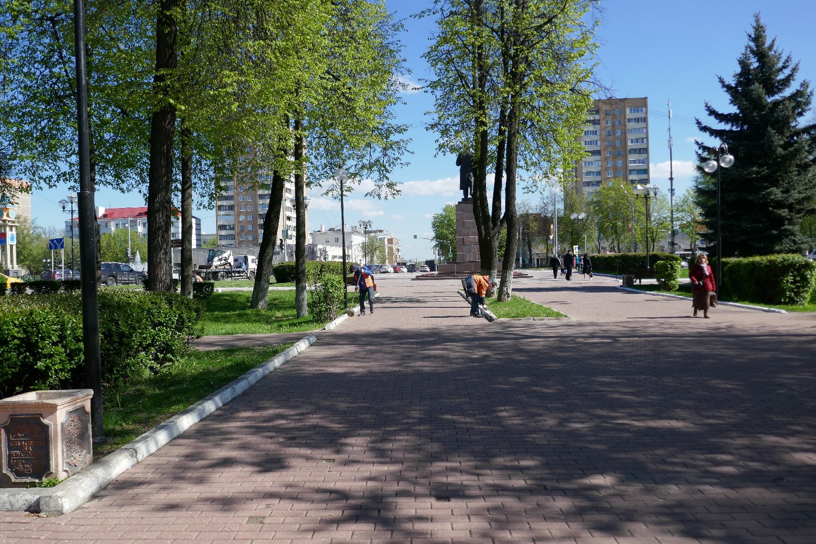 Подольск, благоустройство, бордюры, весна