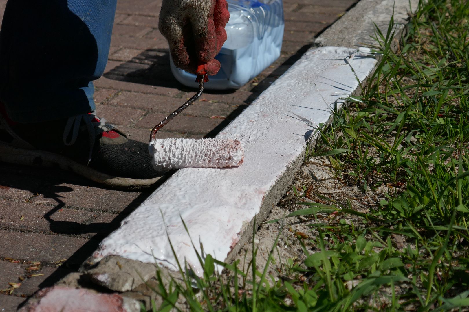 Подольск, благоустройство, бордюры, весна