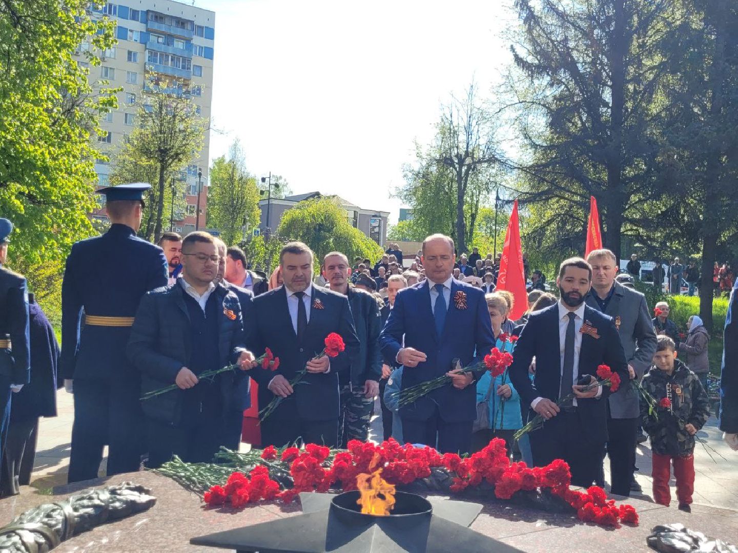 день победы; 9 мая; видное; возложение; аллея славы; дань памяти