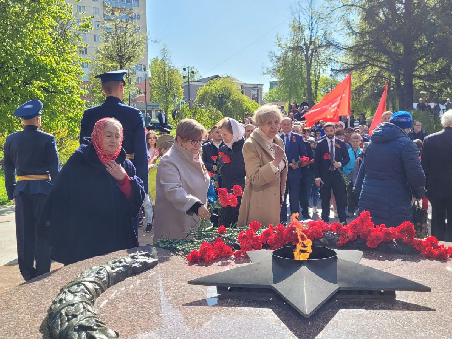 день победы; 9 мая; видное; возложение; аллея славы; дань памяти