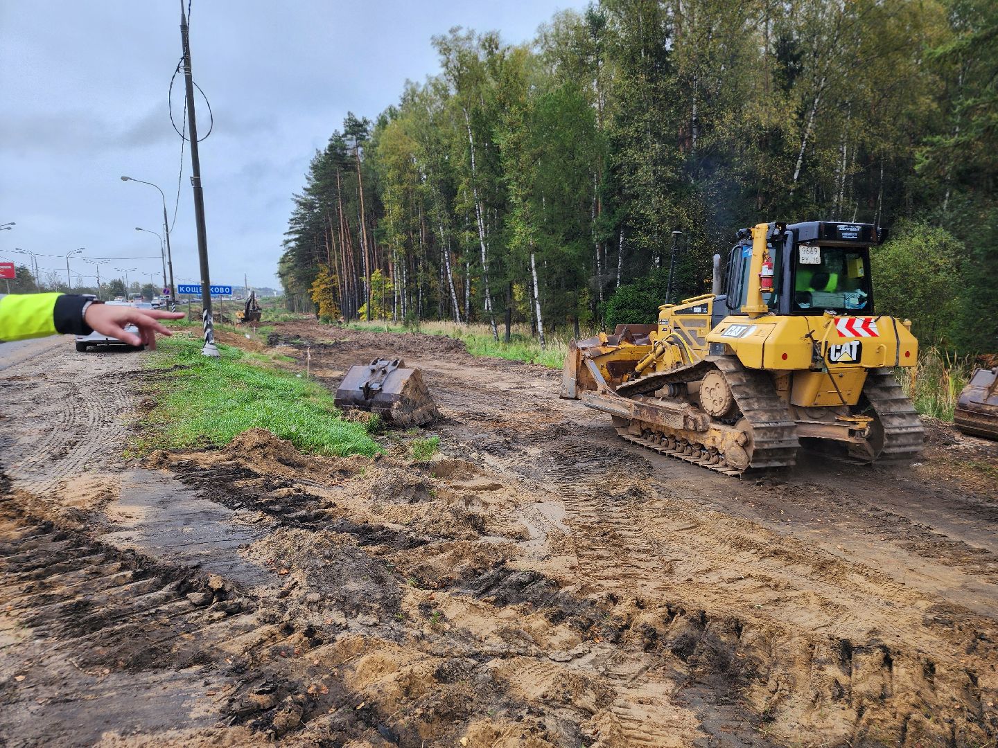 А-107, ярославское шоссе, трасса м-8, реконструкция, расширение м-8, лесной, кощейково,пушкинский городской округ,укрепление откосов и склонов, разделительные барьеры,
