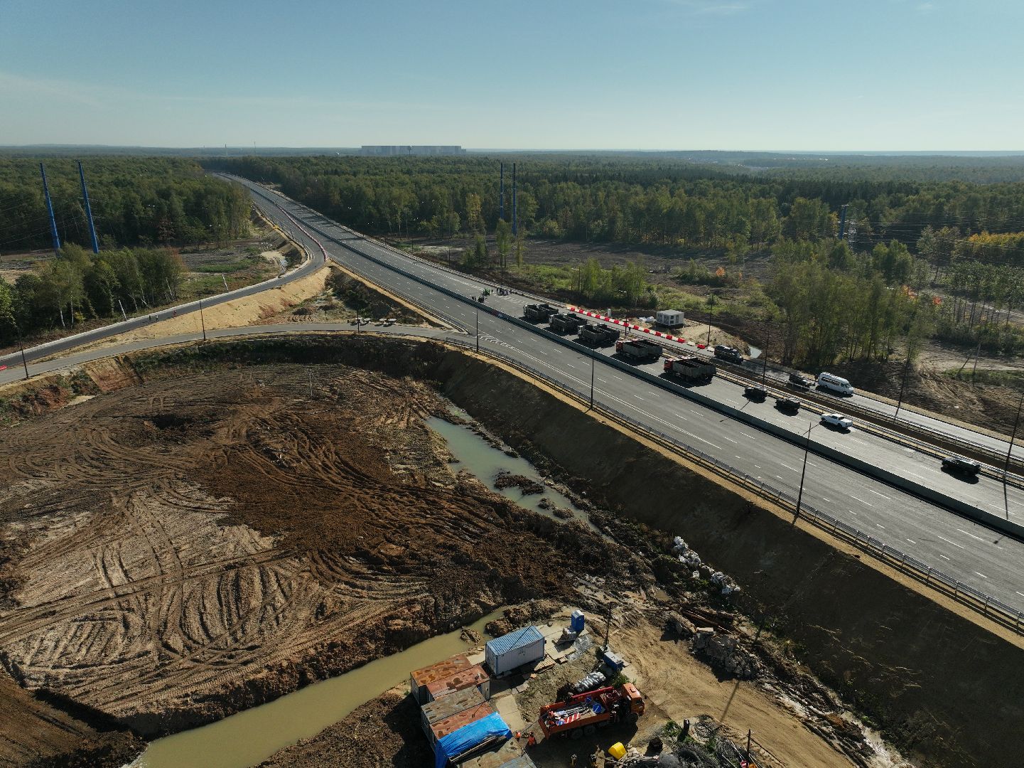 видео с коптера, юла, южно-лыткаринская автодорога,