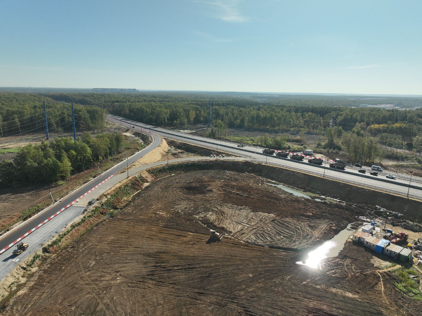 видео с коптера, юла, южно-лыткаринская автодорога,