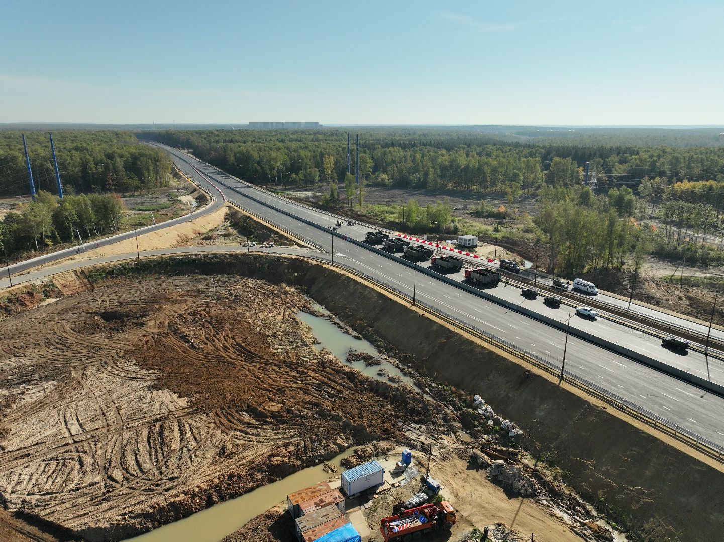 видео с коптера, юла, южно-лыткаринская автодорога,