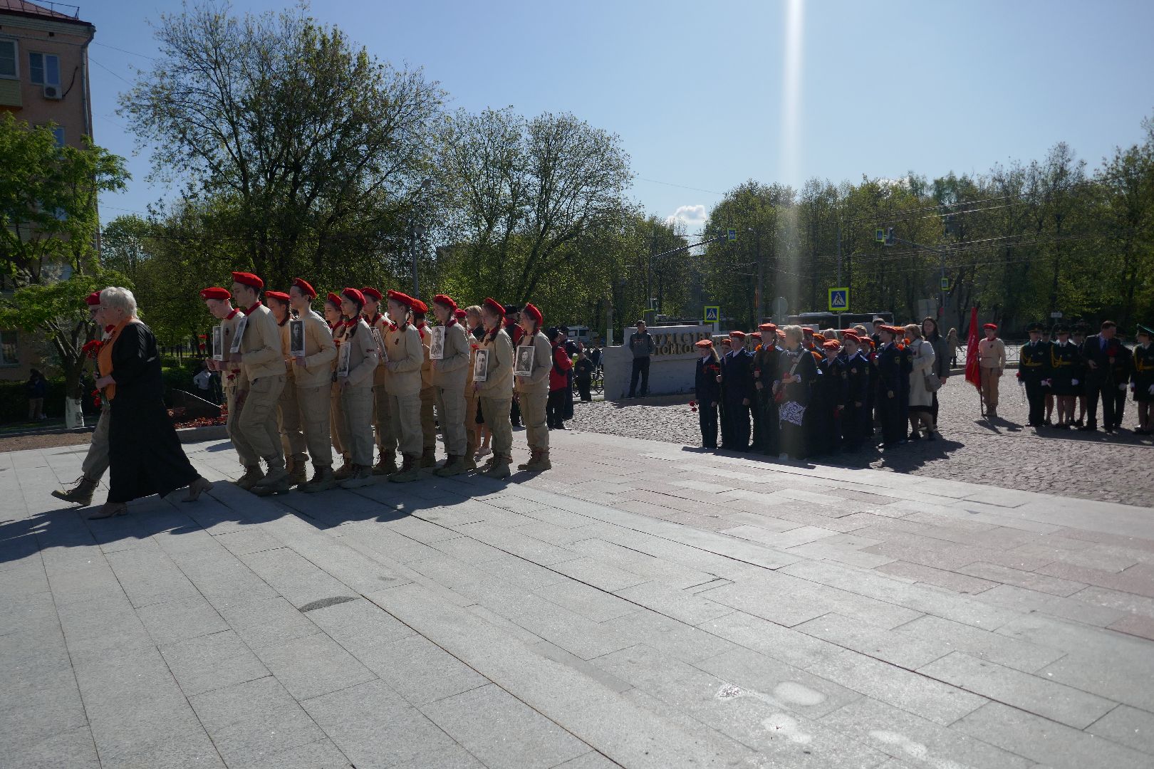 Подольск, возложение цветов, День Победы, подольские курсанты