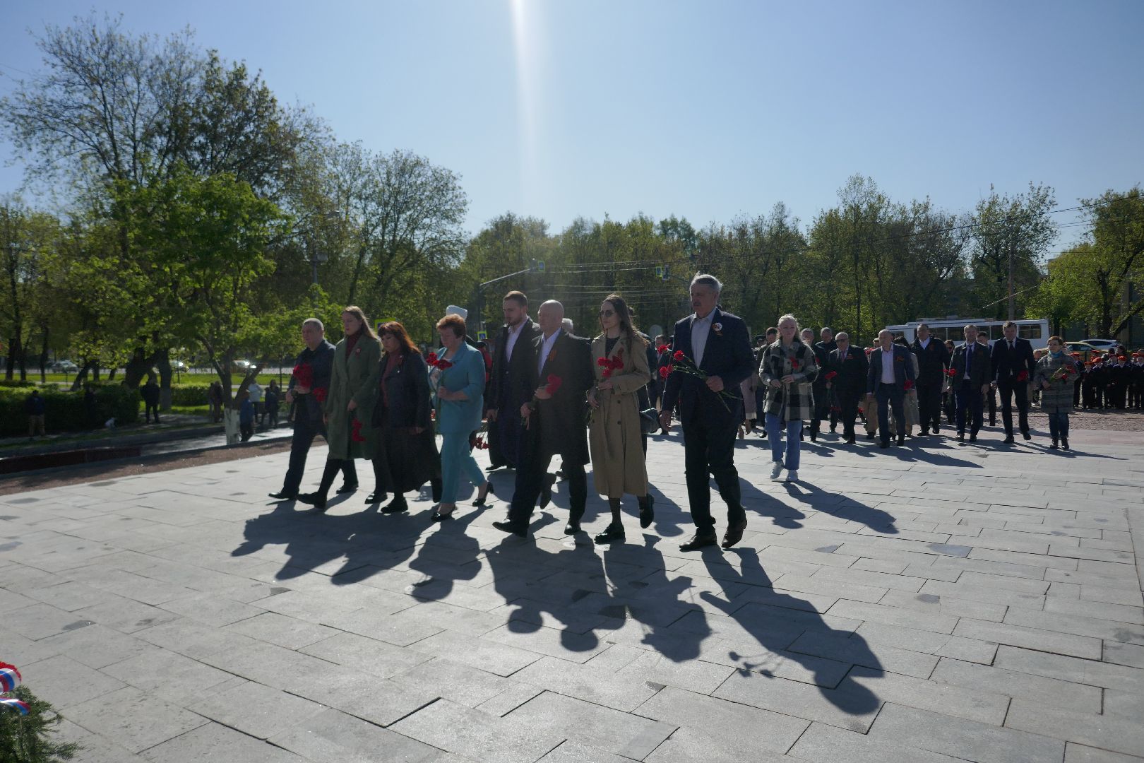 Подольск, возложение цветов, День Победы, подольские курсанты