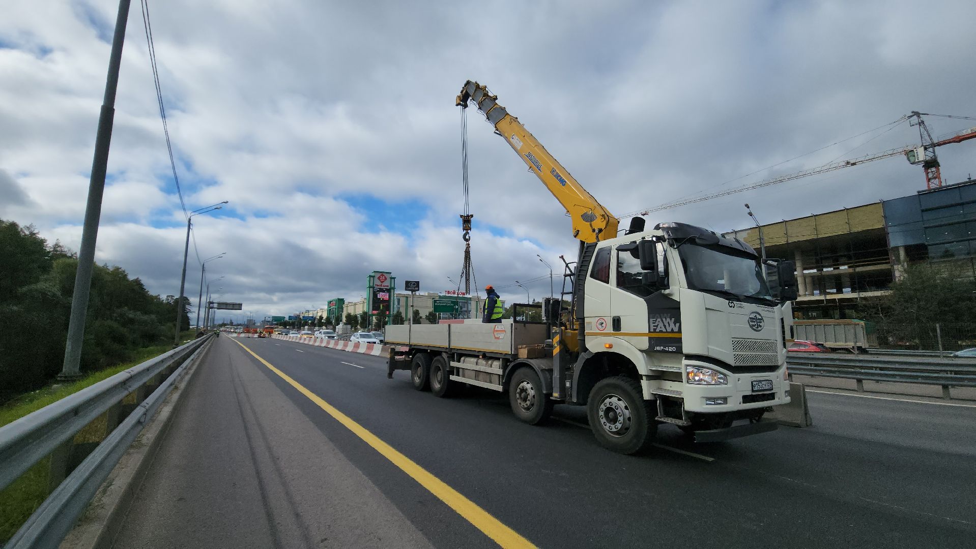 красногорск, балтия, новая рига, ремонт , ограничение движения,