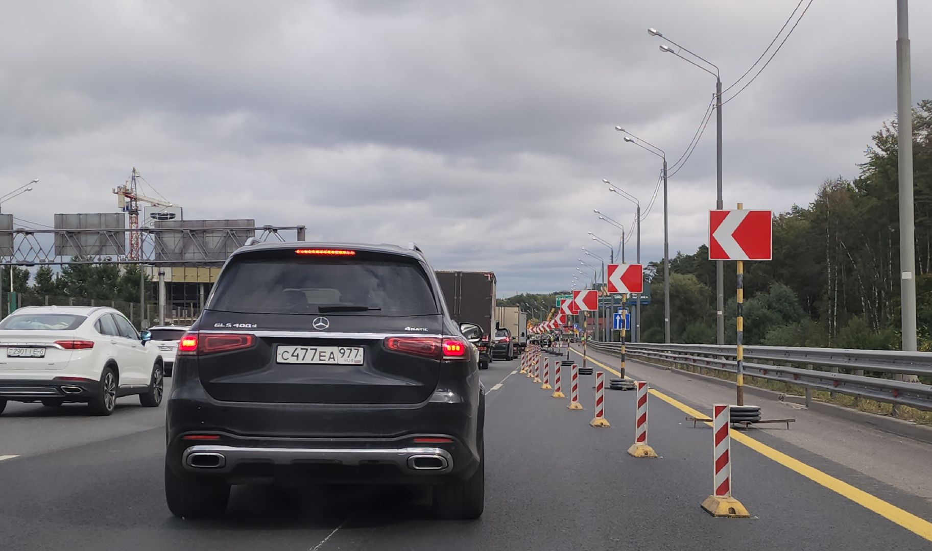 красногорск, балтия, новая рига, ремонт , ограничение движения,