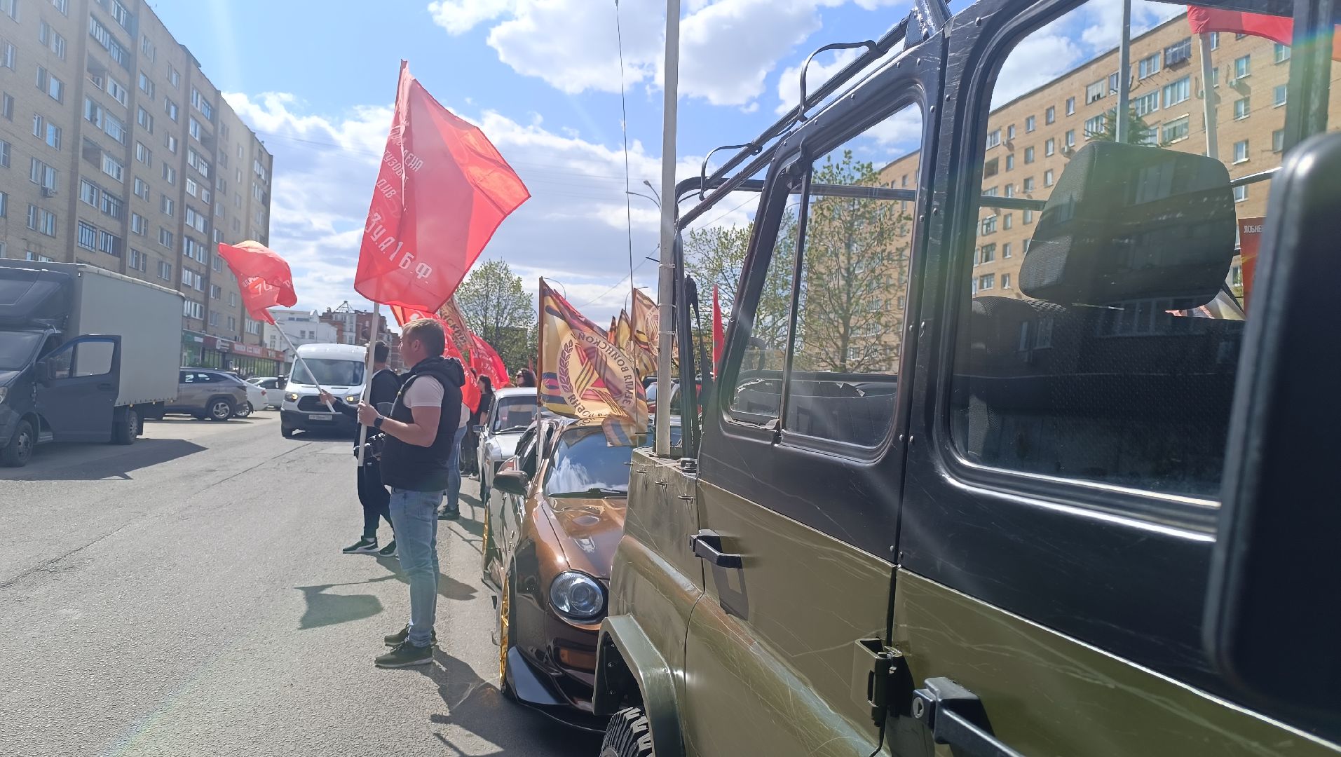 Лобня, автопробег, Победа