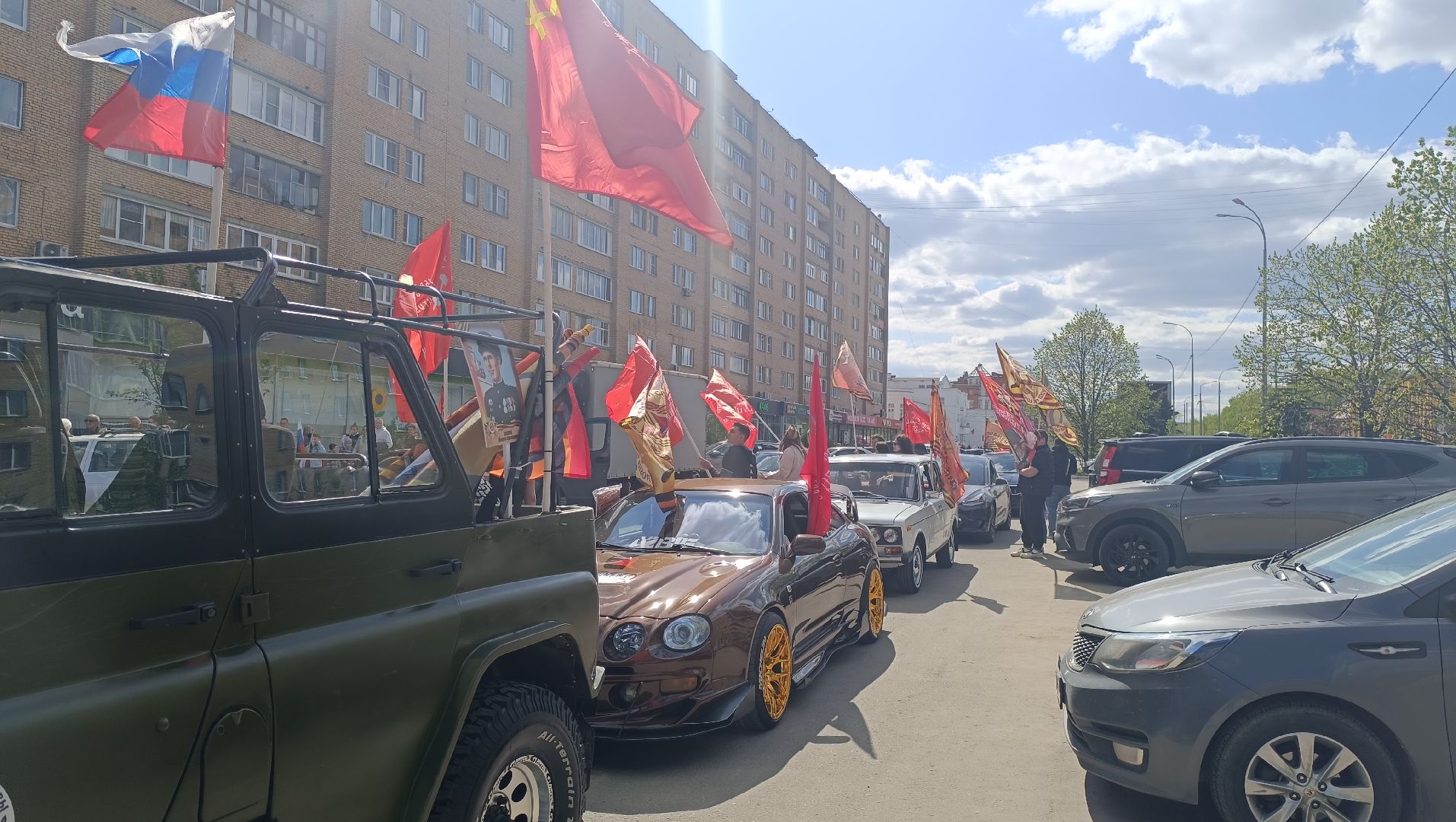 Лобня, автопробег, Победа