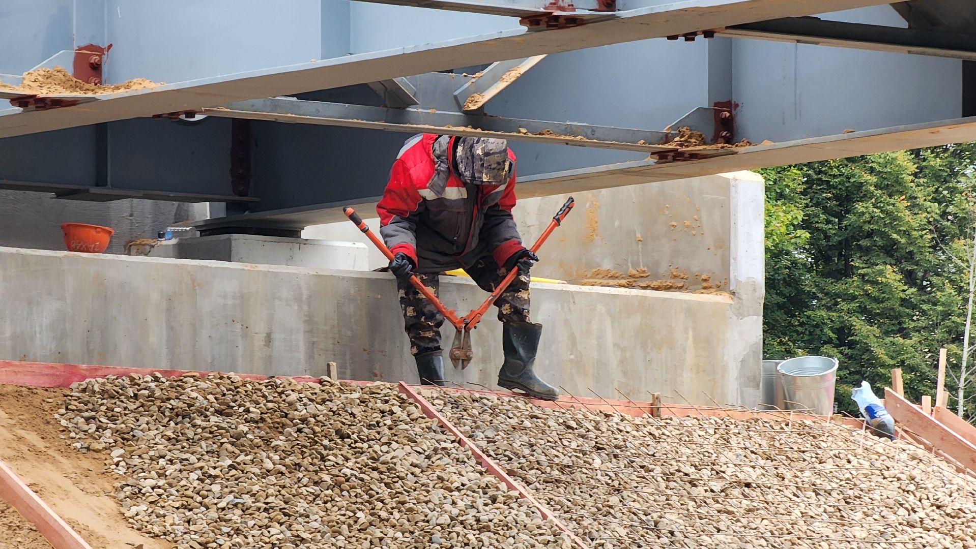 руза, поречье, ремонт моста, дороги,