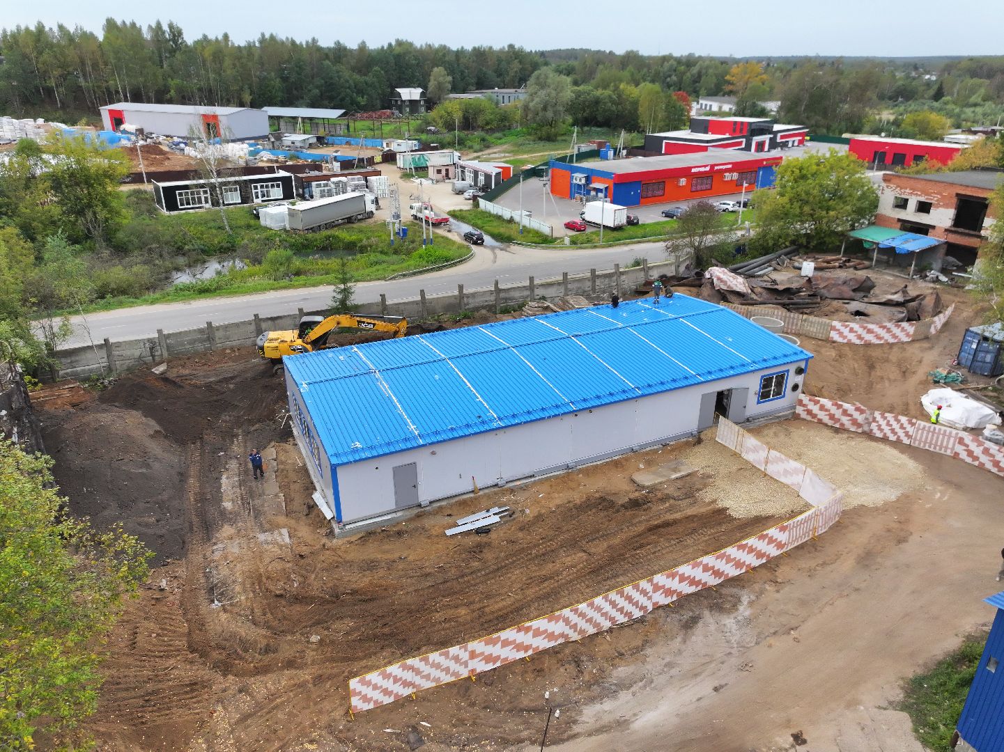 видео с коптера, котельная в солнечногорске,