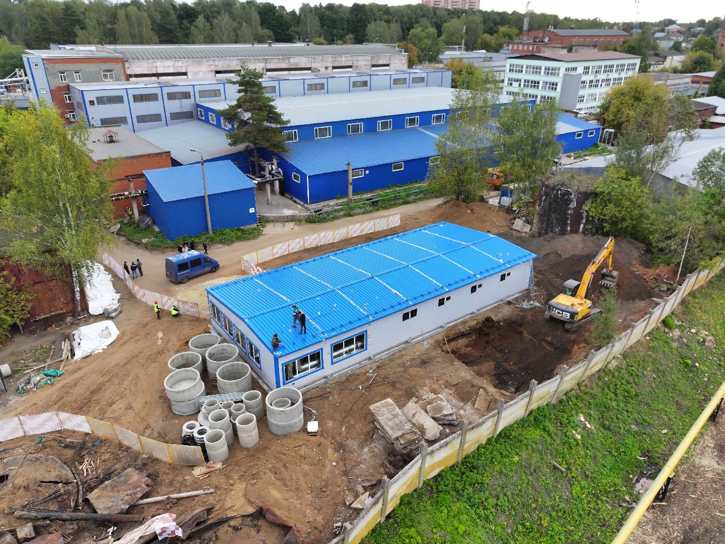 видео с коптера, котельная в солнечногорске,