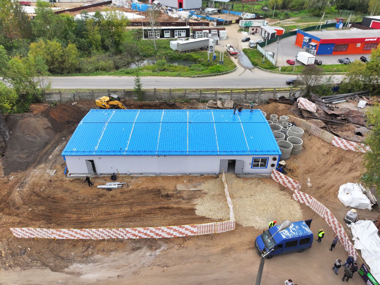 видео с коптера, котельная в солнечногорске,