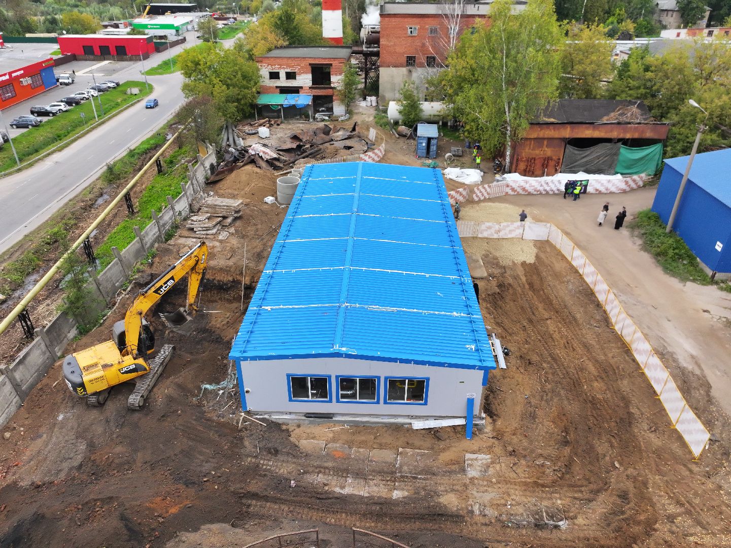 видео с коптера, котельная в солнечногорске,