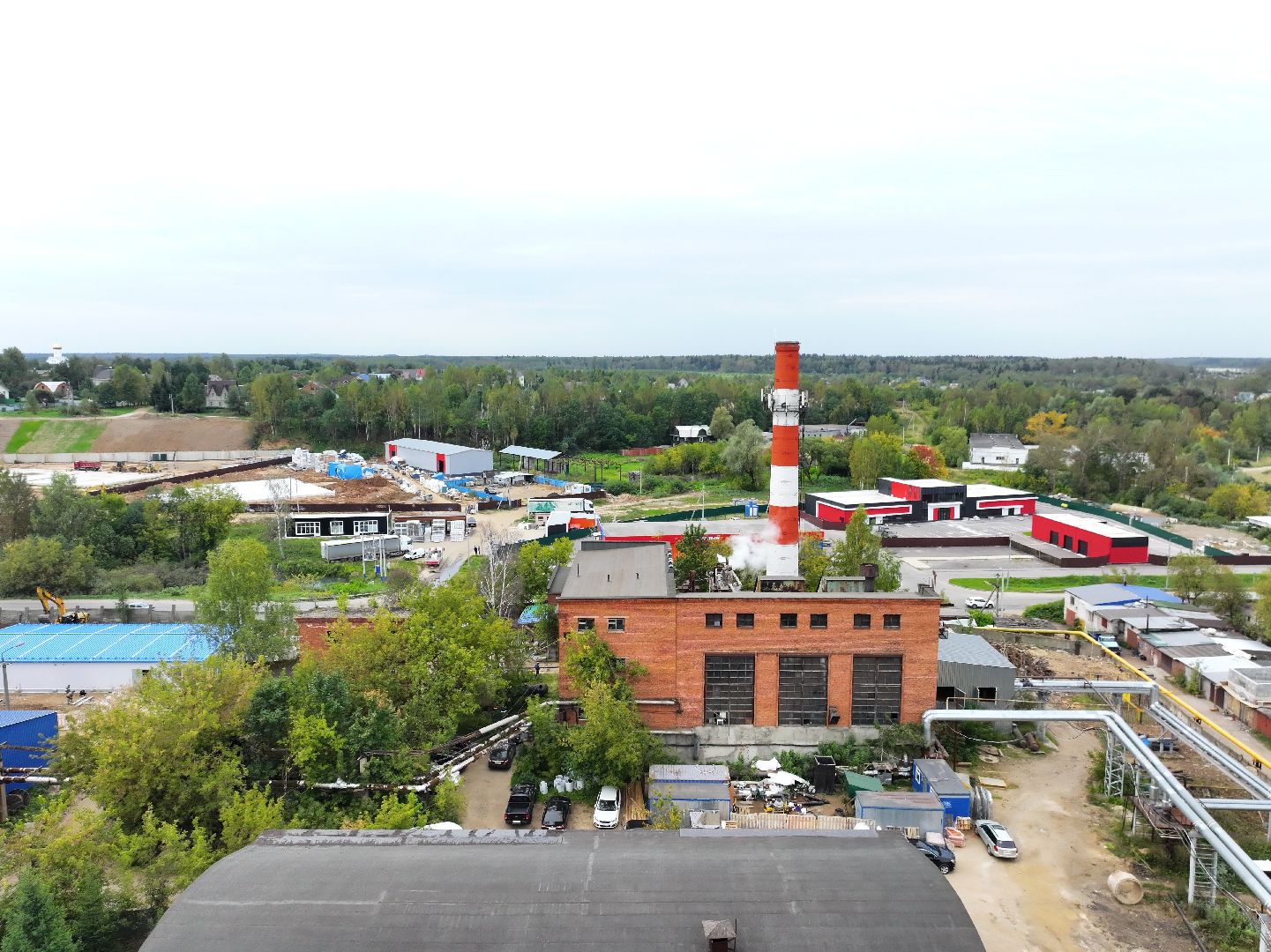 видео с коптера, котельная в солнечногорске,