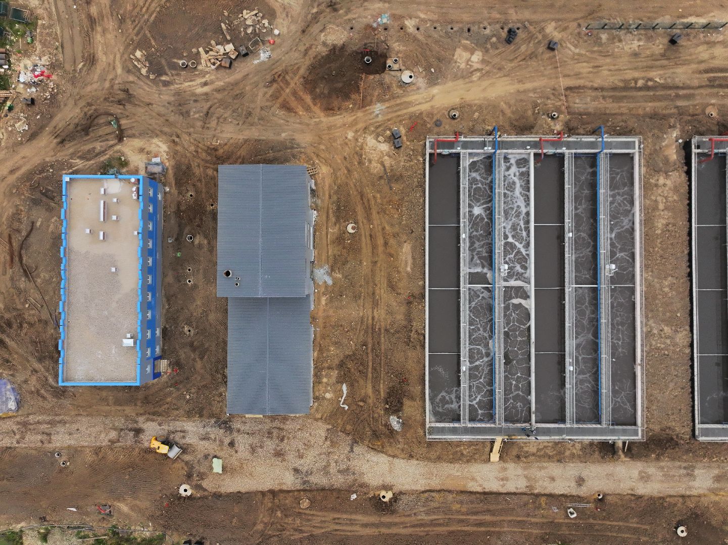 видео с коптера, очистные в солнечногорске,